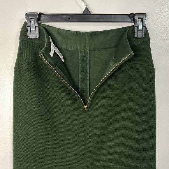 Diane Von Furstenberg Martine Green Midi Pencil Skirt Size 0 - Picture 7 of 12
